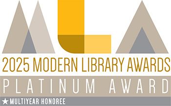 Image of 2025 Mondern Library Awards Platinum Award Multiyear Honoree