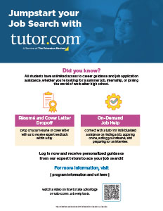 Jumpstart your job search with Tutor.com - pdf thumbnail