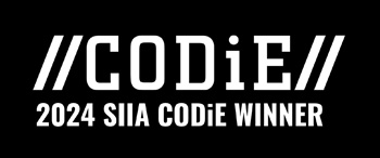 2024 SIIA CODiE award winner logo, featuring bold white text on a black background.