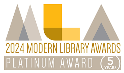 2024 Modern Library Awards Platinum Award Winner badge